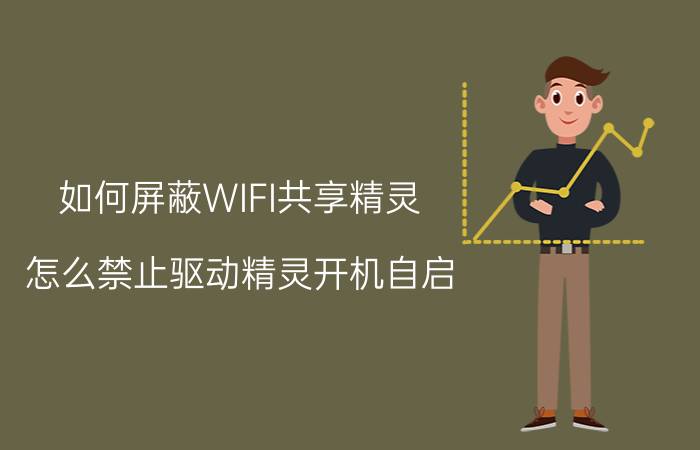 如何屏蔽WIFI共享精灵 怎么禁止驱动精灵开机自启？